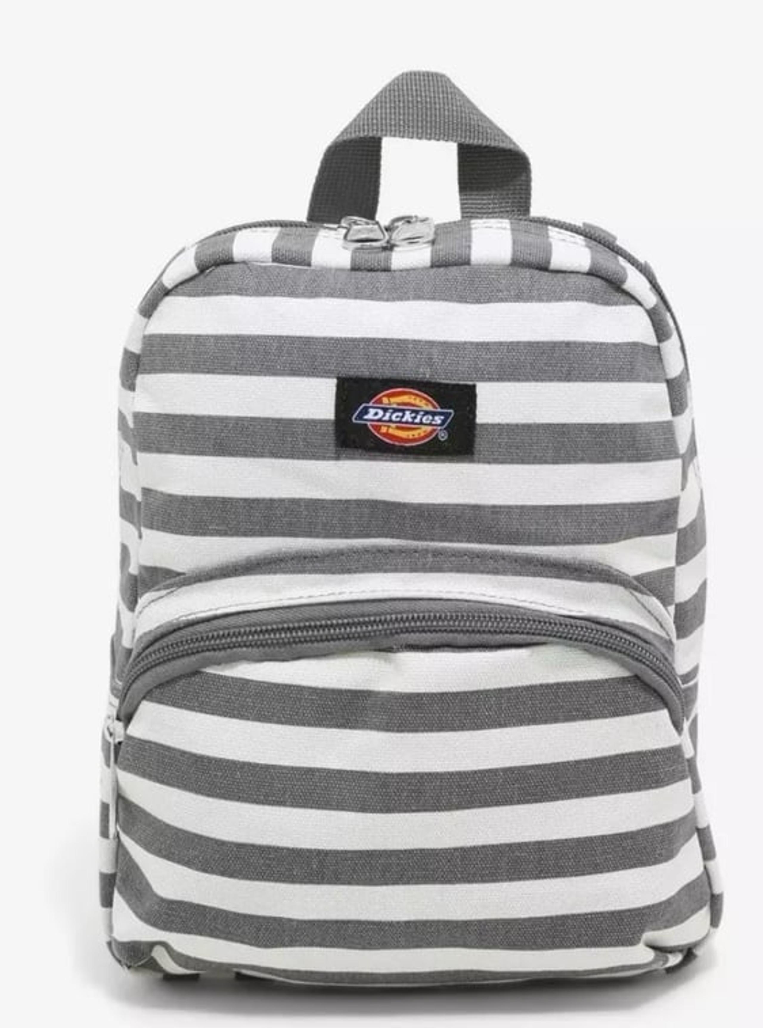 Dickies Grey & White Stripe Mini Backpack