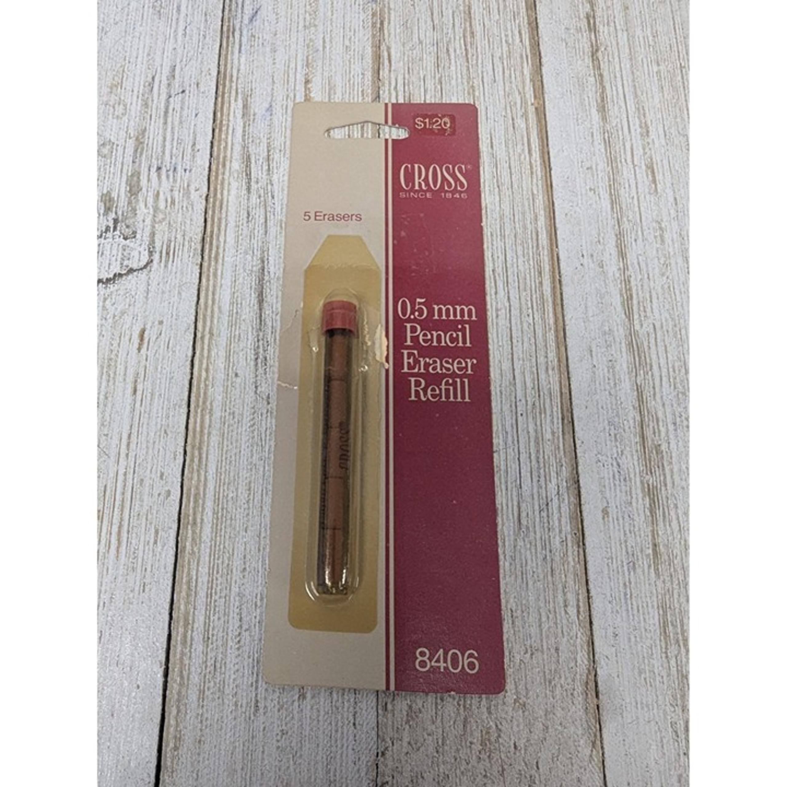 Replacement Erasers for Genuine Cross 0.5 Pencil Eraser Refill #8406 Brown Open