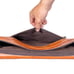 DOUBLE SNAP & LOCK VINTAGE LARGE LEATHER MESSENGER BAG - WHISKEY