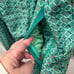 The North Face Green Retro Patterned Jacket with Fleece Lining Women’s Medium