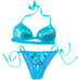 Y2K Vintage Sequined Bikini Set Venus