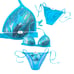 Y2K Vintage Sequined Bikini Set Venus