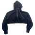 MIZUNO WOMEN'S REPUTATION RONDA ROUSEY CROPPED HOODIE BLACK SIZE MEDIUM