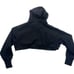 MIZUNO WOMEN'S REPUTATION RONDA ROUSEY CROPPED HOODIE BLACK SIZE MEDIUM