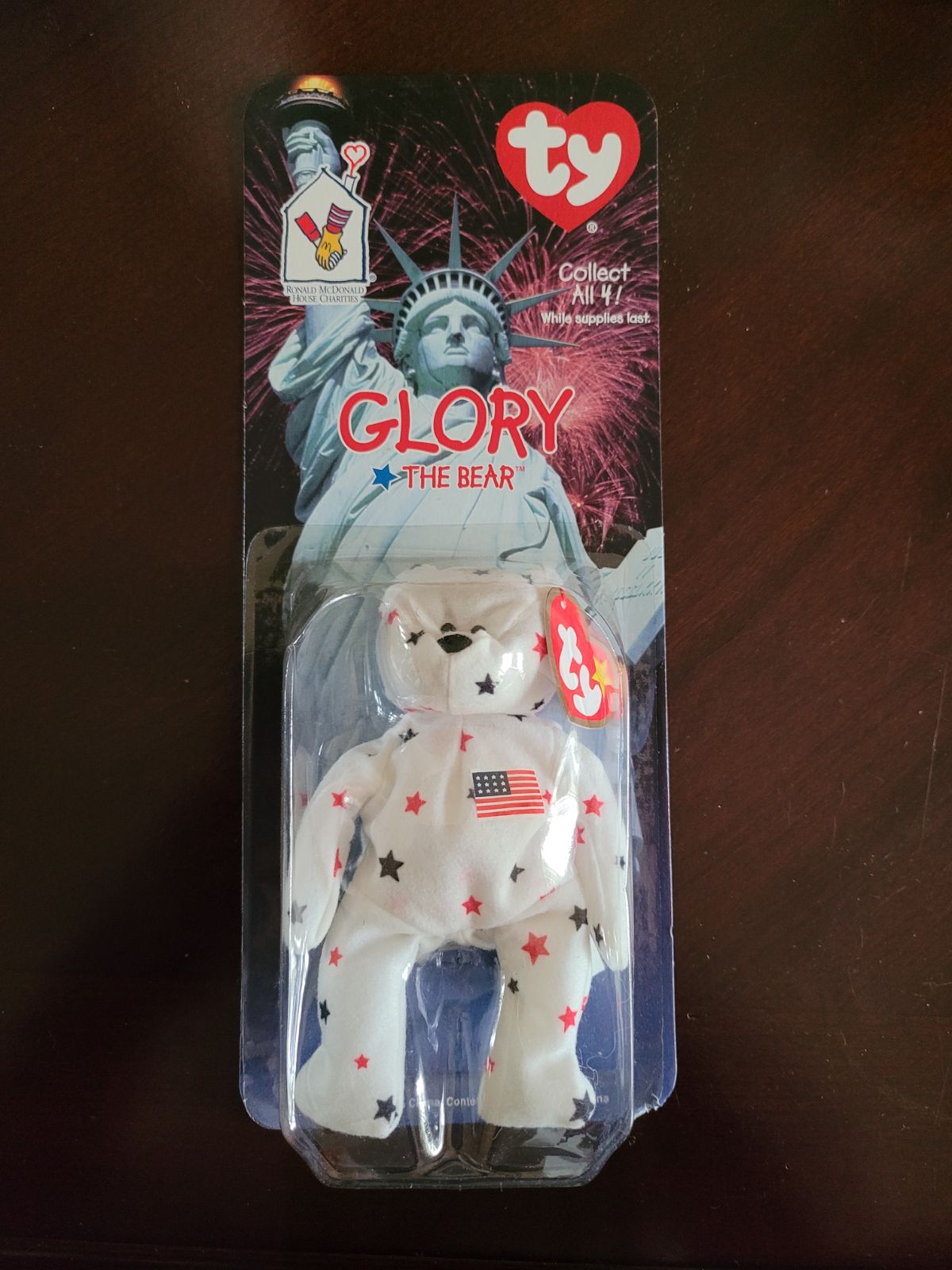 1999 Mcdonalds Ty Glory The Bear Brand New SEALED.