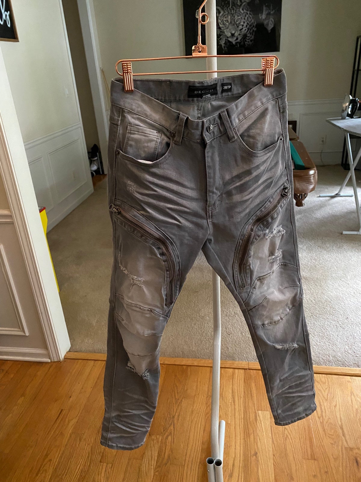 Decibel Ripped Jeans Grey