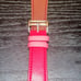 Leather watch strap