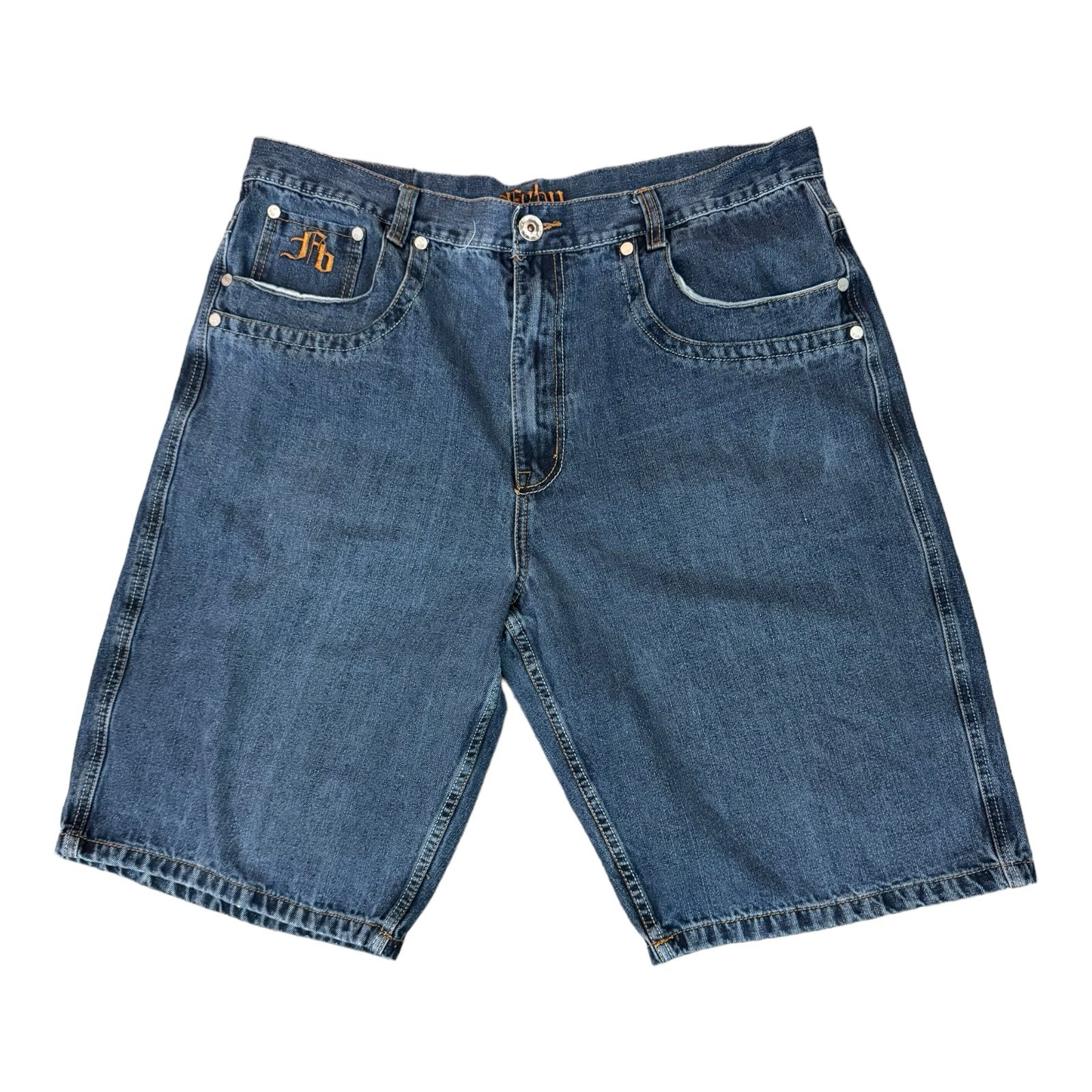 FUBU Embroidered Denim Shorts for Men | Mercari