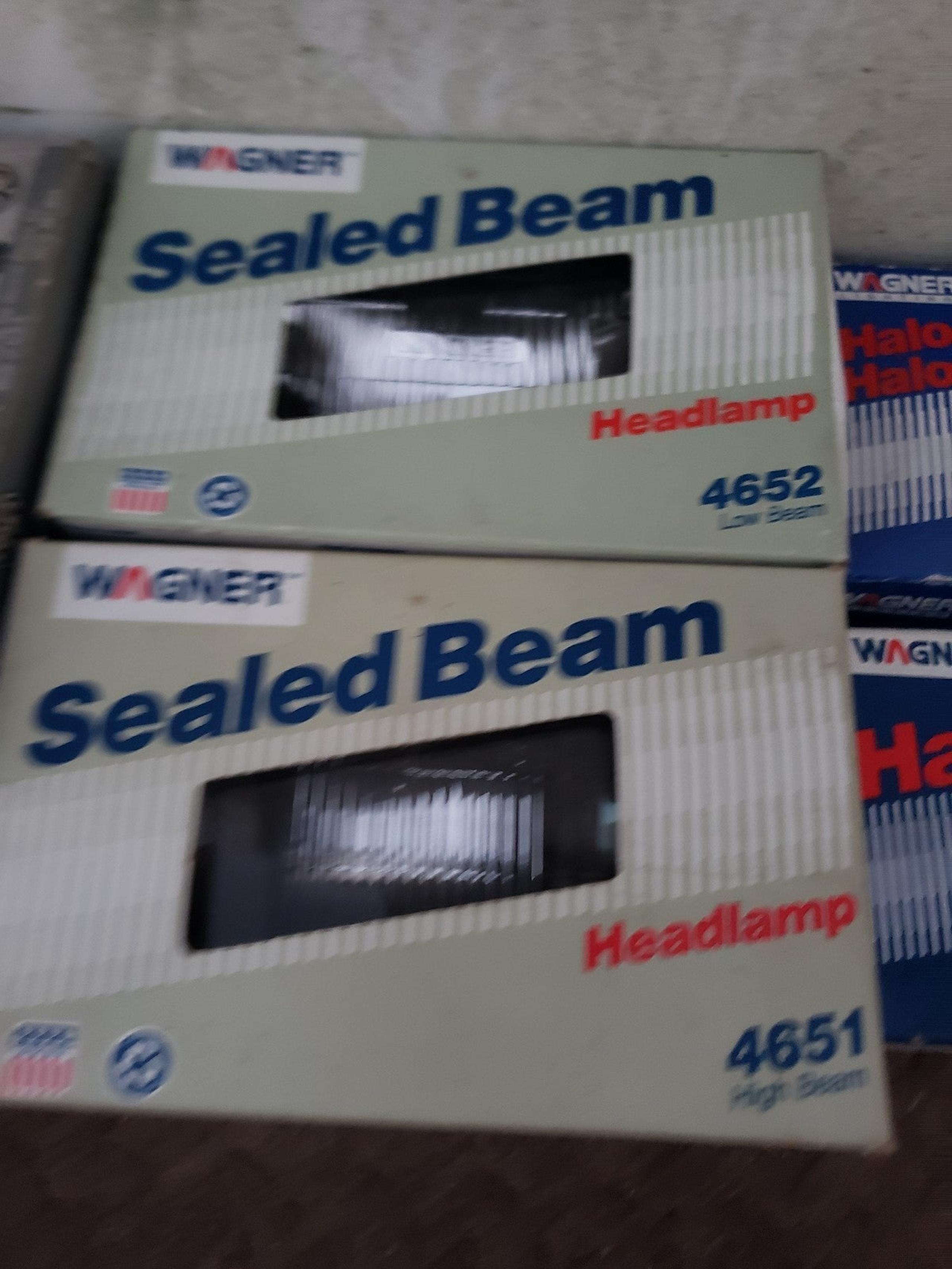 Wagner 4652 (high) 4651(low) sealed beam lights