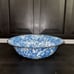 Granite Ware Enamelware Vintage Flare Lip 16 Serving Bowl Graniteware Blue #A