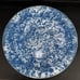 Granite Ware Enamelware Vintage Flare Lip 16 Serving Bowl Graniteware Blue #A