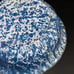 Granite Ware Enamelware Vintage Flare Lip 16 Serving Bowl Graniteware Blue #A