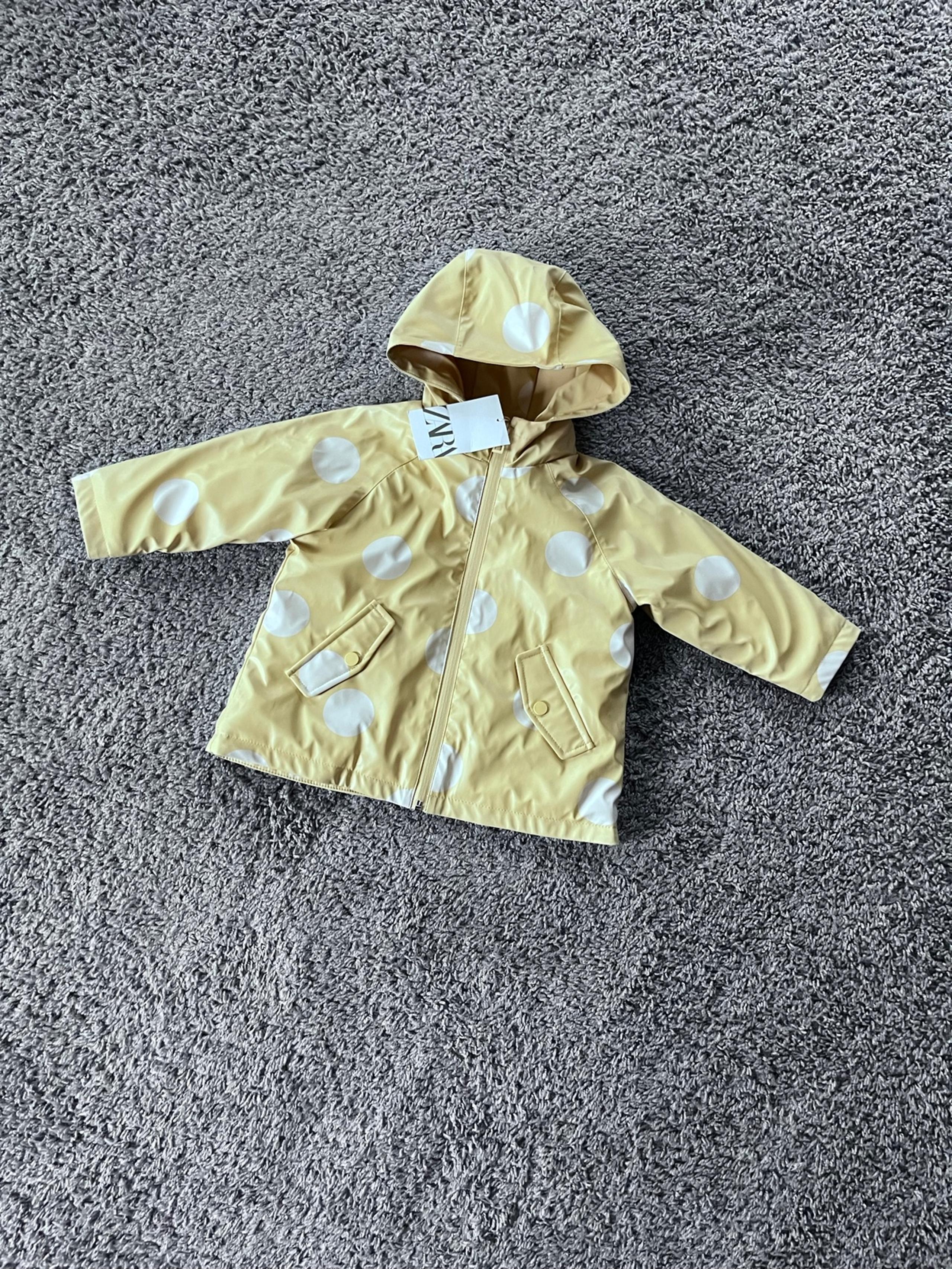 ZARA NWT polka dot warms raincoat fleece size 18-24