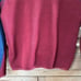 Men's J. Crew Small Nordic All Weather Quarter Zip Pullover Sweater Red Blue