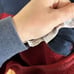 Men's J. Crew Small Nordic All Weather Quarter Zip Pullover Sweater Red Blue