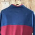 Men's J. Crew Small Nordic All Weather Quarter Zip Pullover Sweater Red Blue