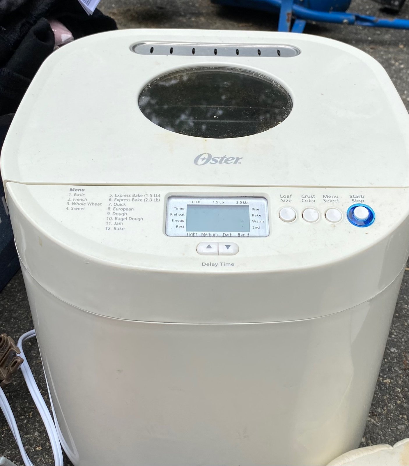 Oster bread machine