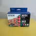 Epson 302XL Black & 302 Photo Black Cyan Magenta Yellow Ink Cartridges 12/26