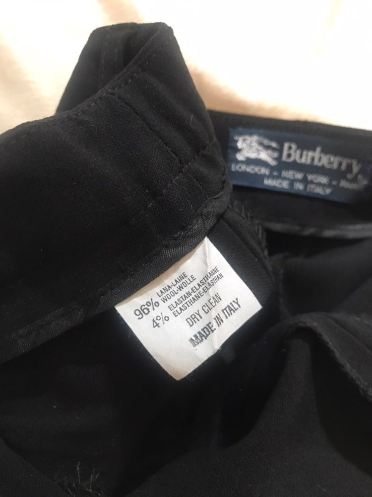 【関税&送料込】Burberry Black Crepe Skirt Black Burberry long Pencil Skirt