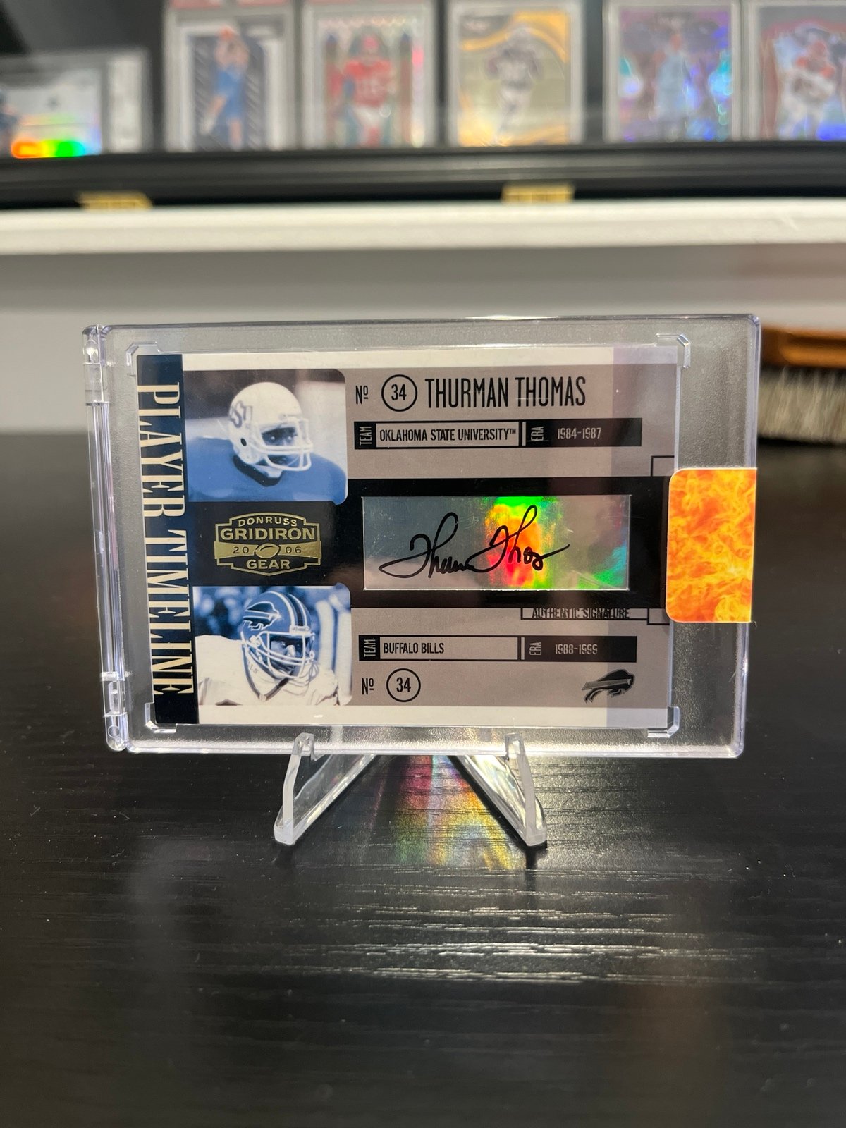 2006 Thurman Thomas Player Timeline Auto!