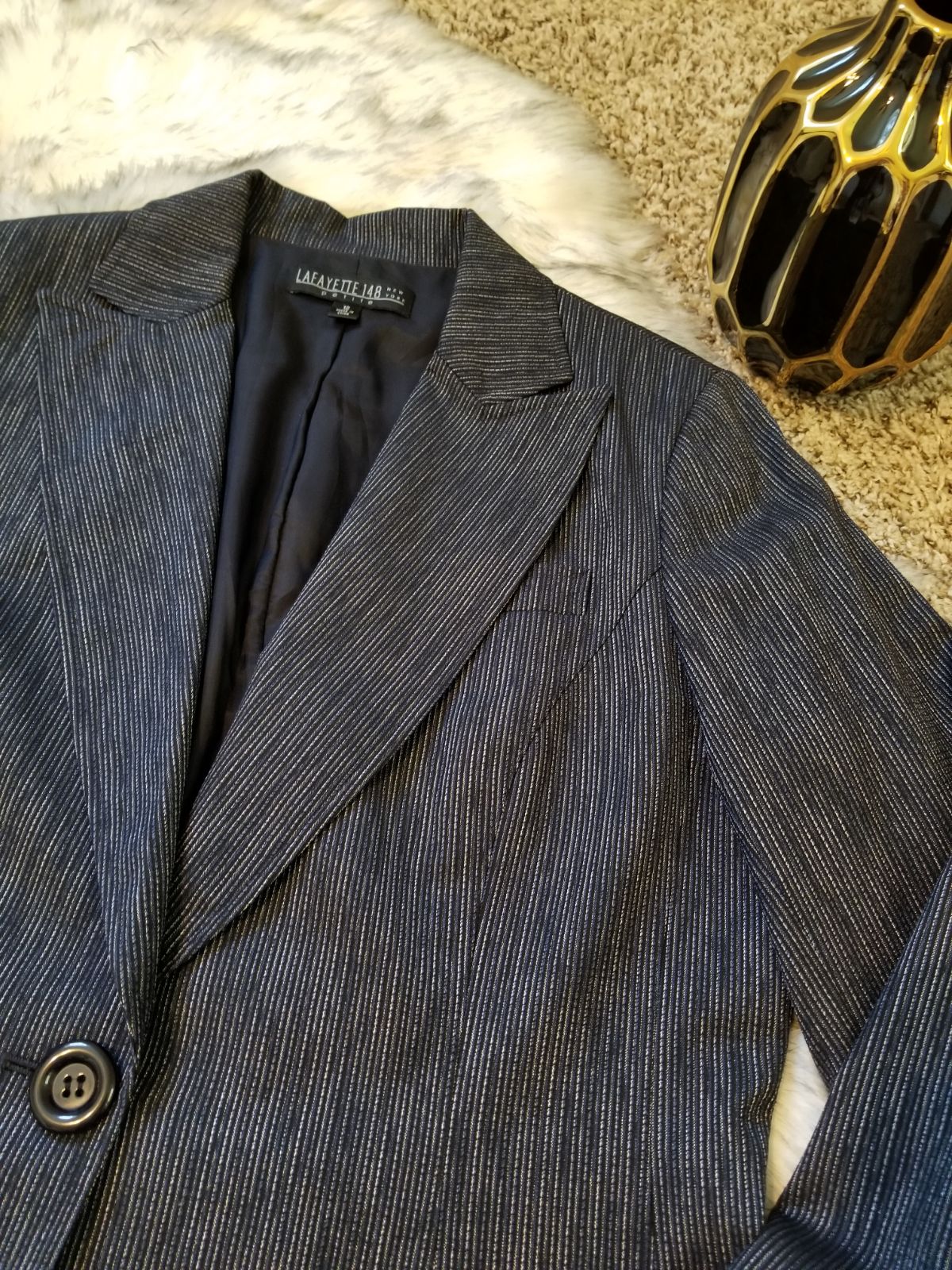 Lafayette 148 New York Pinstripe Blazer