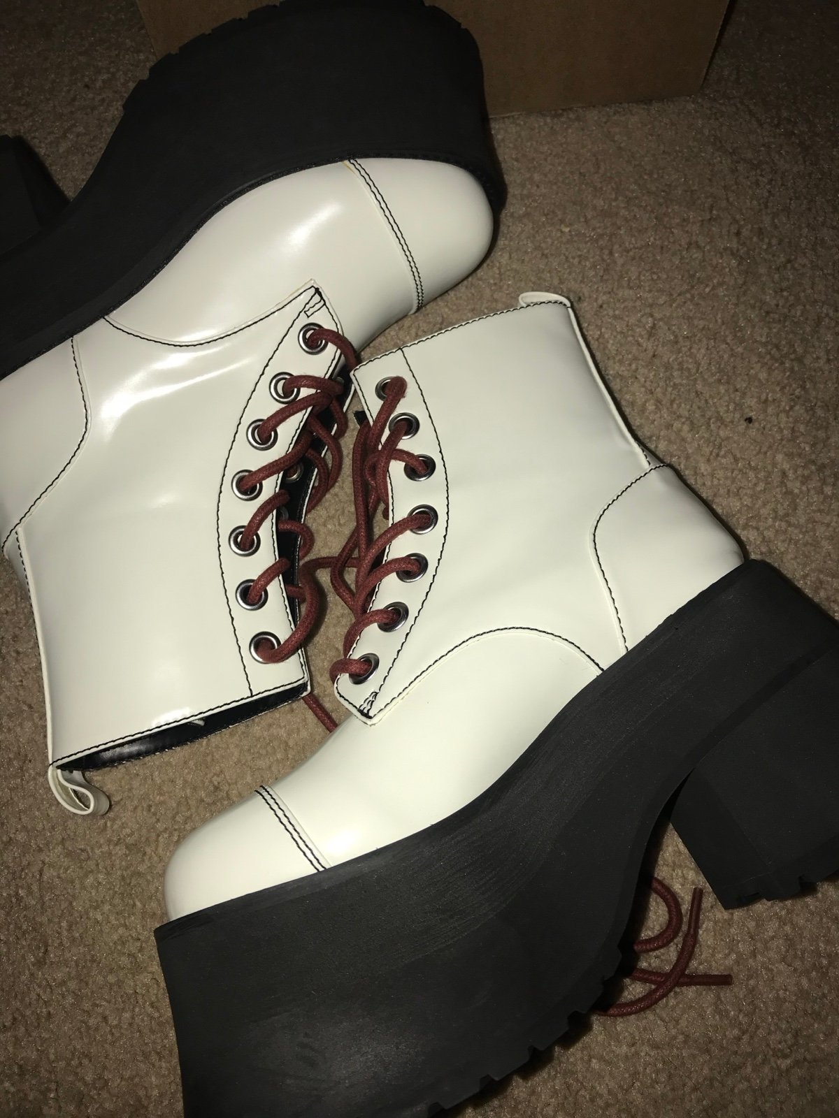 Current Mood Icy Stacked With Sass Combat Boots
