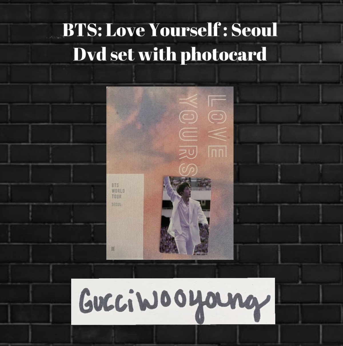 Bts Love Yourself Dvd With Photocard