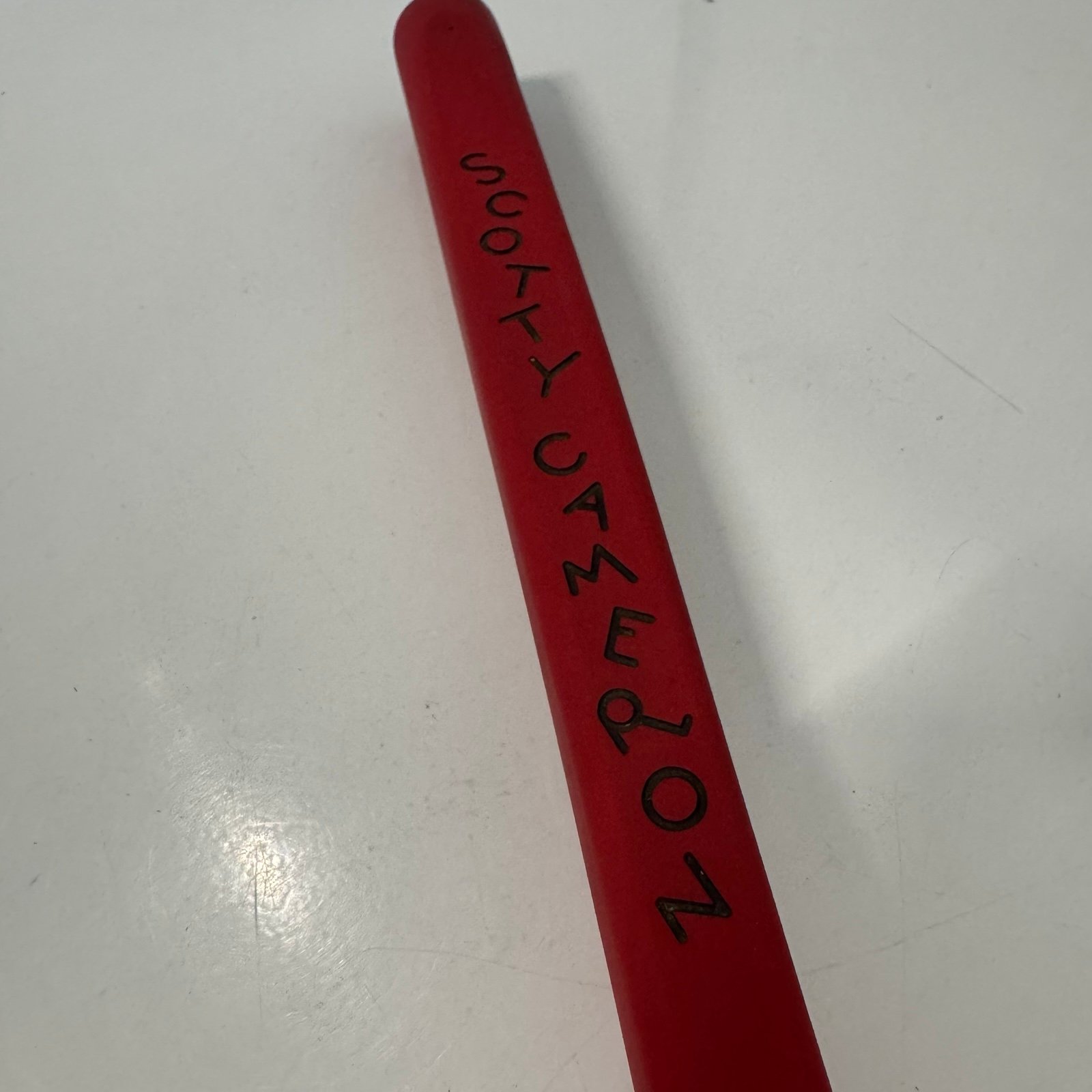 Scotty Cameron Pistolini Putter Grip Pulled Red Black Dancing Letters