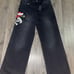 Ed Hardy LKS SKULL WIDE LEG JEAN