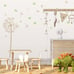 Enchanting Dandelion Wall Decal with Blowing Seeds and Butterflies