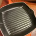 Le Creuset Red Grill Skillet Pan Cast Iron France 21