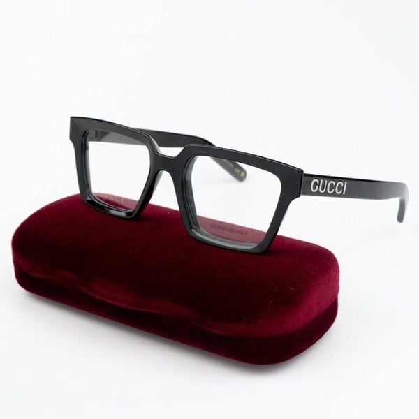 NEW Gucci GG1725O 001 Black Unisex Square Eyeglasses GG 1725O