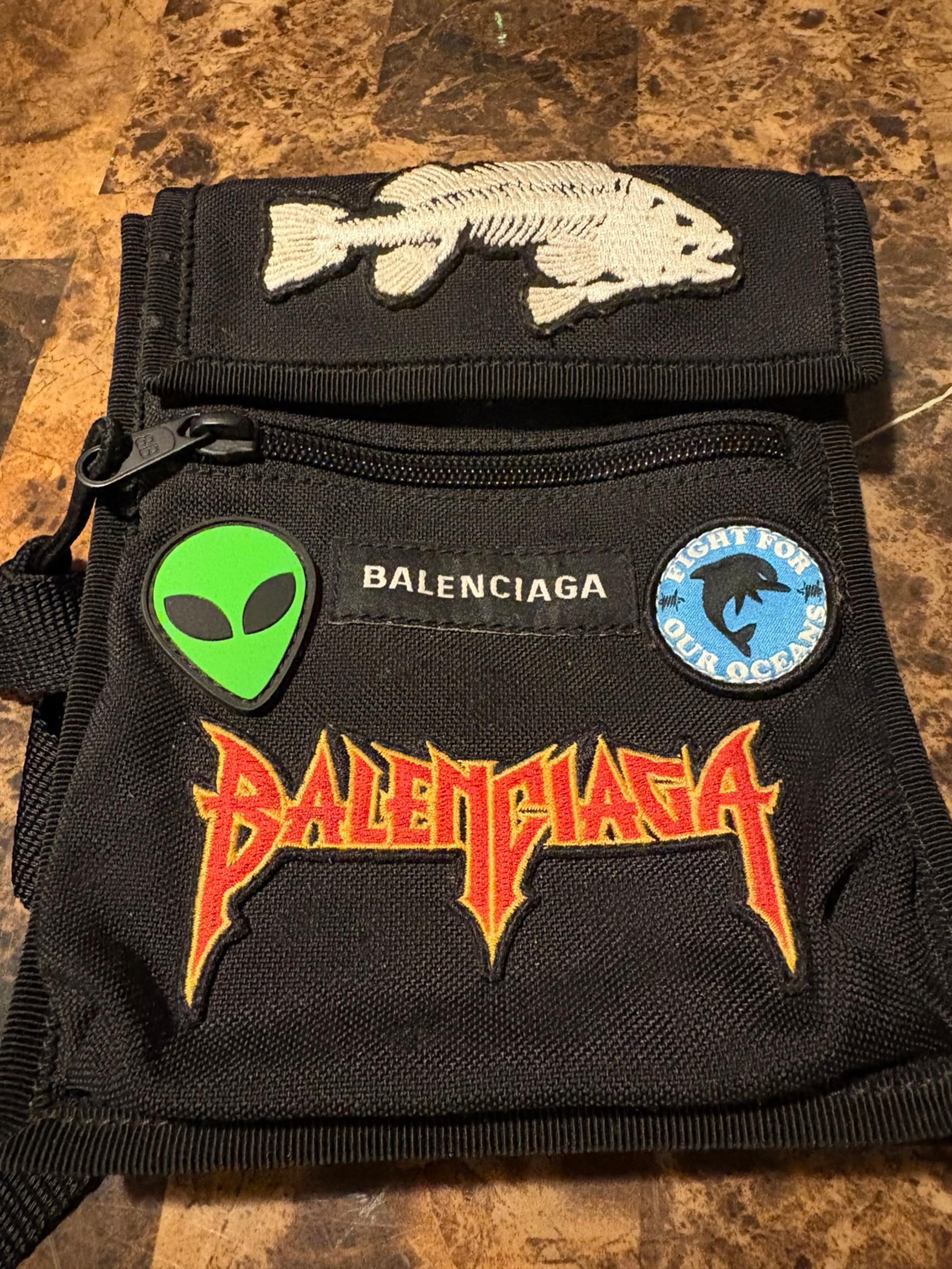 Balenciaga Black Explorer Pouch
