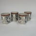 Villeroy & Boch Simla Switch Plantation Cups Leaves Floral 3 3/8 Lot of 4