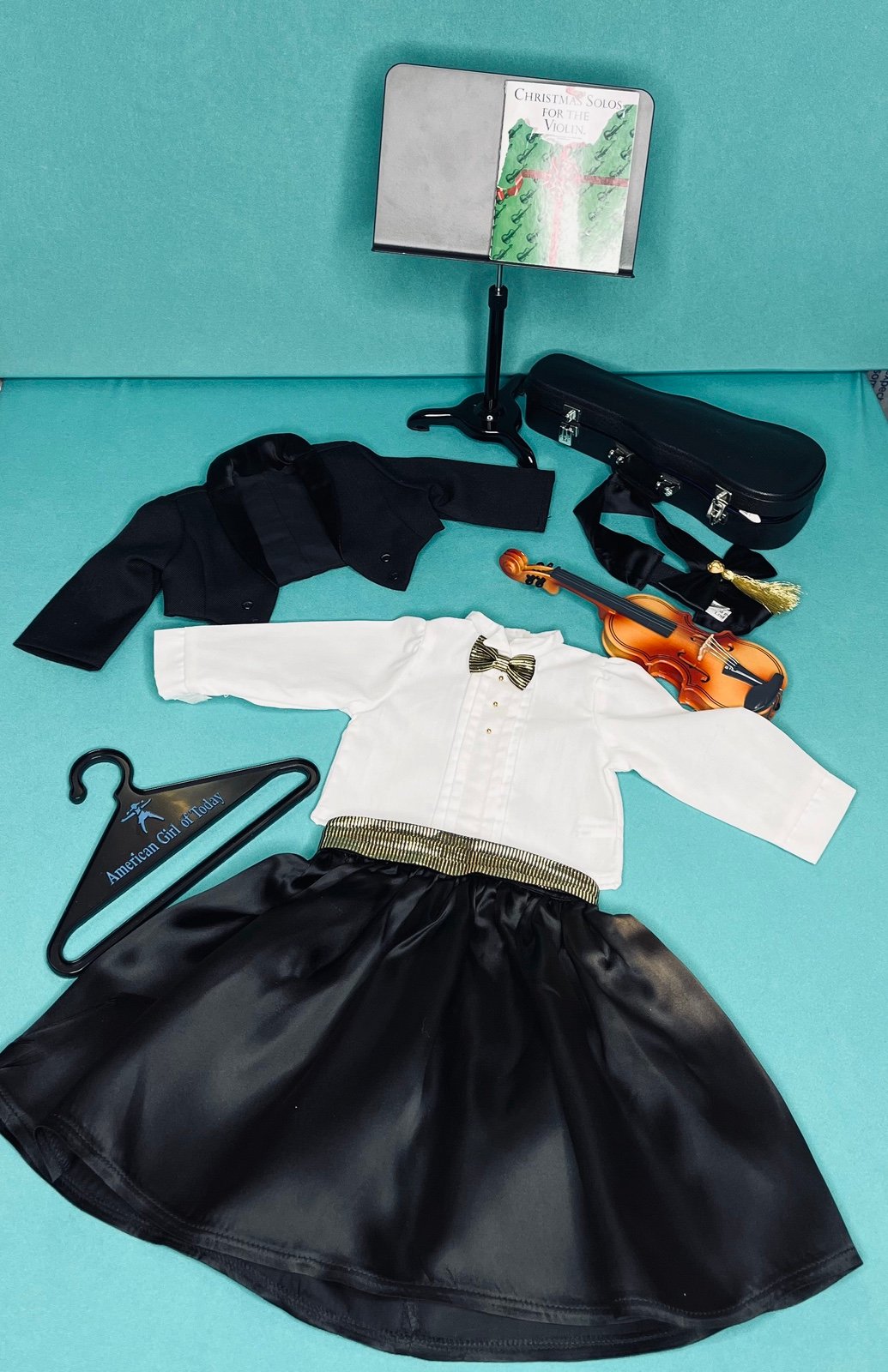 American Girl Pleasant Company 1996 Christmas Recital Outfit and Violin Set