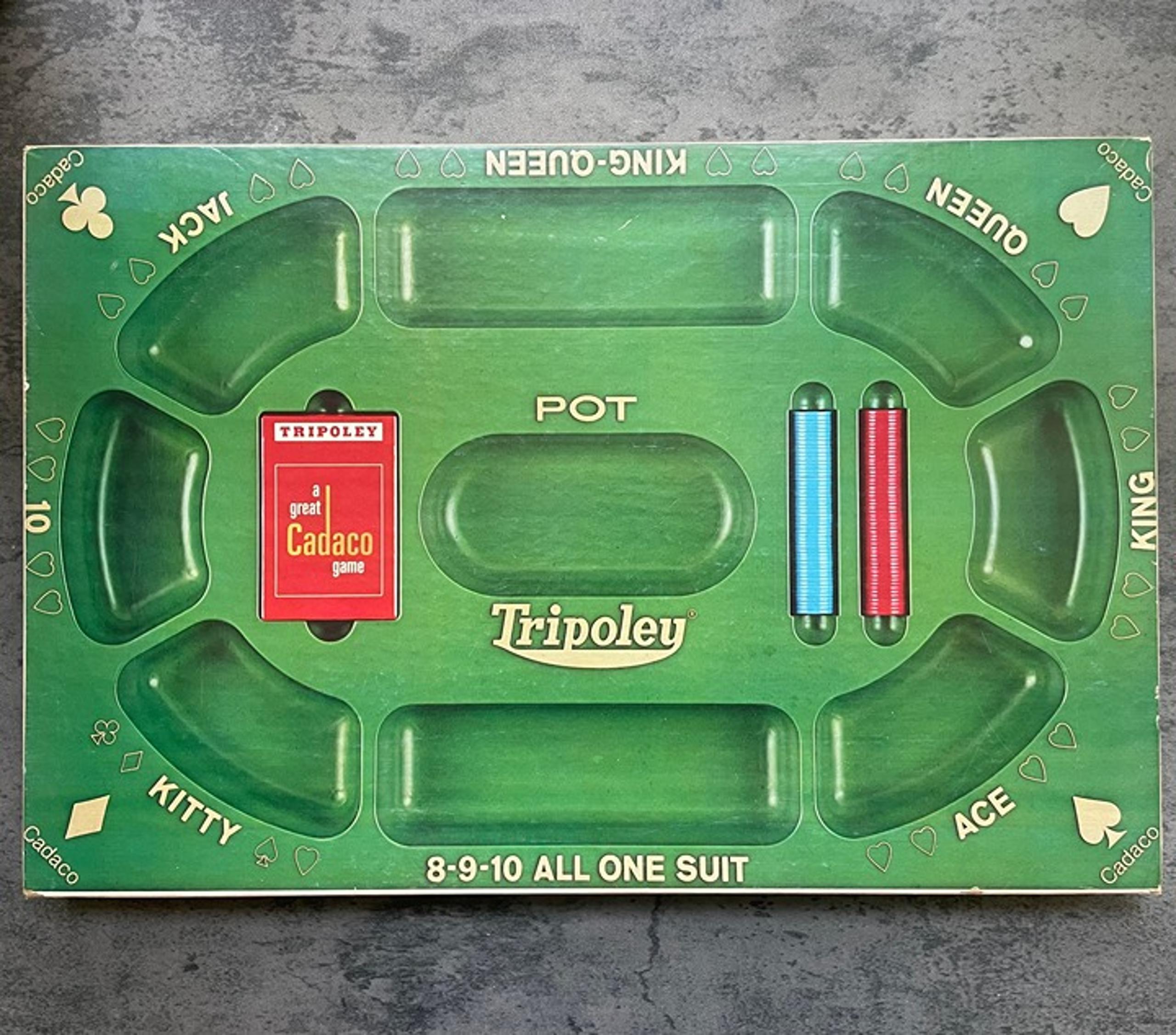 VTG Cadaco 1968 Tripoley Special Edition No.300 Board Game 100% COMPLETE! EUC