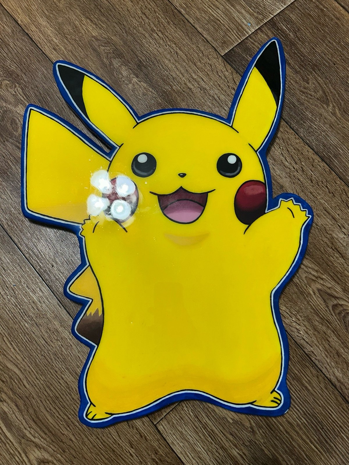 Pikachu wood cutout