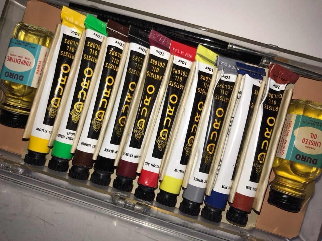 Vintage Duro Dan complete paint set with
