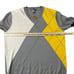 J Lindeberg Mens V Neck Sweater Size XL Gray Yellow Argyle 100% Wool Knit Golf
