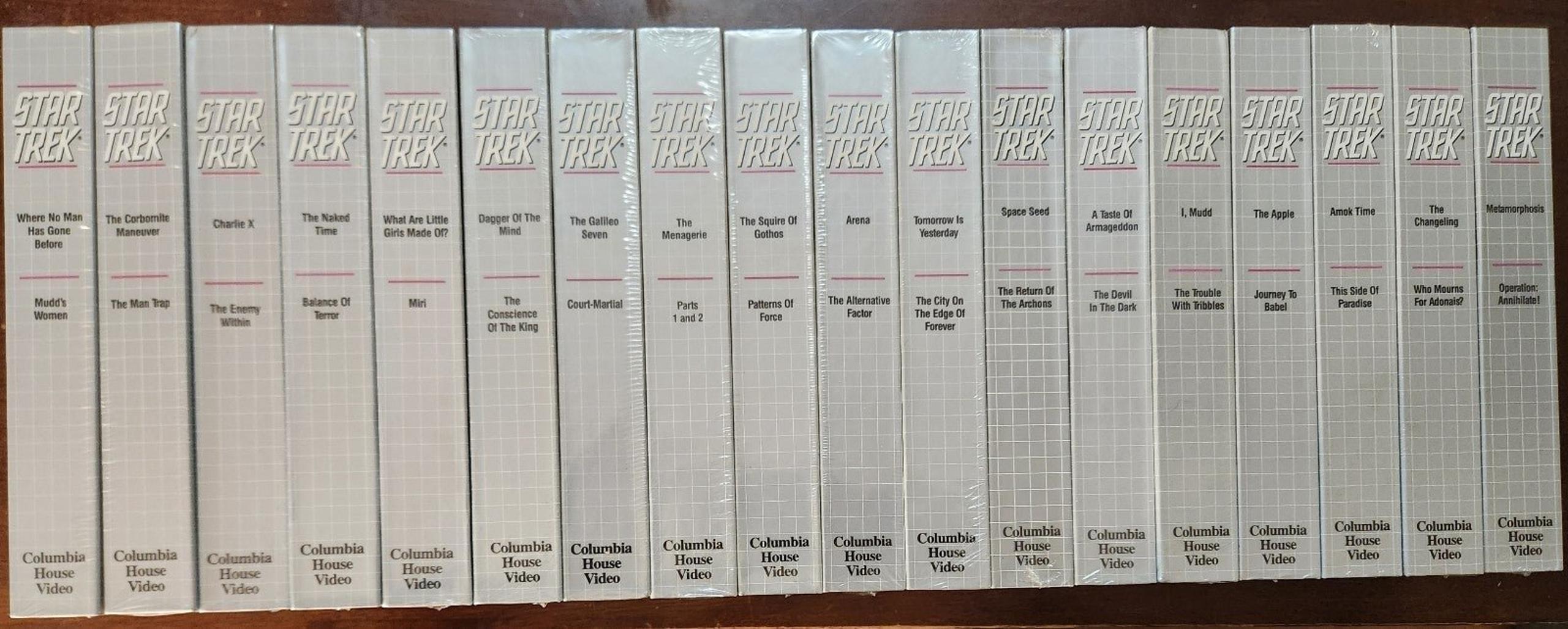 Star Trek Original VHS The Collectors Edition 18 Tapes