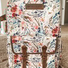 House of Flynn Bahia Camera Backpack in Blush Fable