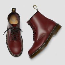 DOC MARTENS 1460 SMOOTH LEATHER LACE UP BOOTS CHERRY RED SIZE 6