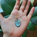 Vintage Stunning Abalone Shell Oval Necklace