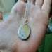 Vintage Stunning Abalone Shell Oval Necklace