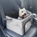 Reinforce Metal Frame Safe Pet Car Seat with Seatbelt & Waterproof Pee Pad & Top