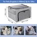 Reinforce Metal Frame Safe Pet Car Seat with Seatbelt & Waterproof Pee Pad & Top
