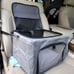 Reinforce Metal Frame Safe Pet Car Seat with Seatbelt & Waterproof Pee Pad & Top