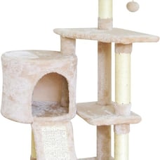 11Beige Cat Tree Cat Tower for Indoor Cats,Cat Condo with Scratching Post,