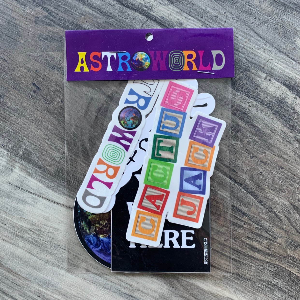 Rare Travis Scott Astroworld Stickers