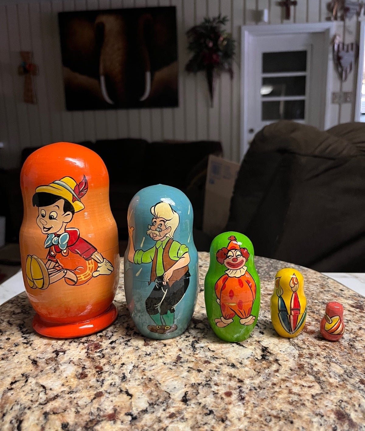 Pinocchio’s • Nesting Eggs • 5 Pieces Made in Russia